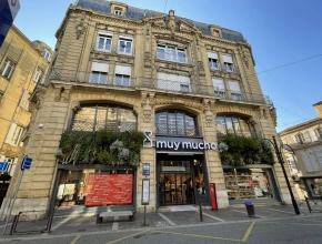Murs végétales sur la façade Muy Mucho