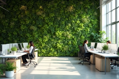 Pourquoi installer un mur végétal dans un bureau d'entreprise ?
