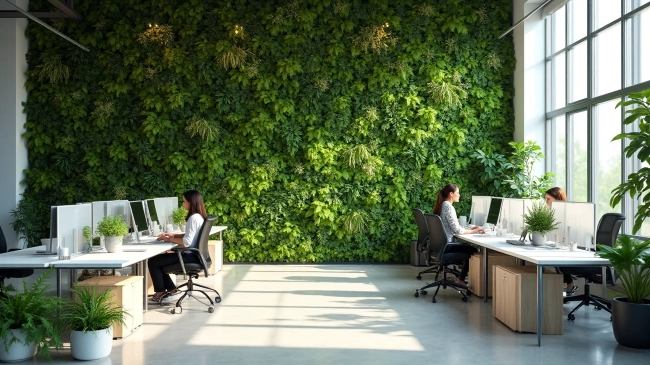 Pourquoi installer un mur végétal dans un bureau d'entreprise ?
